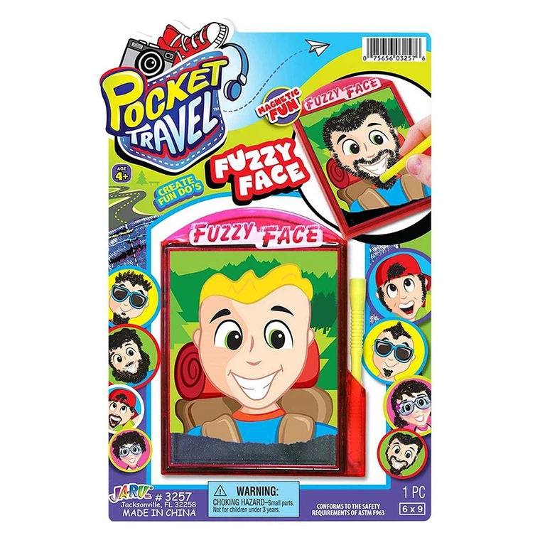 Ja-Ru Pocket Travel Fuzzy Face for Magnetic Fun, 1 Ea
