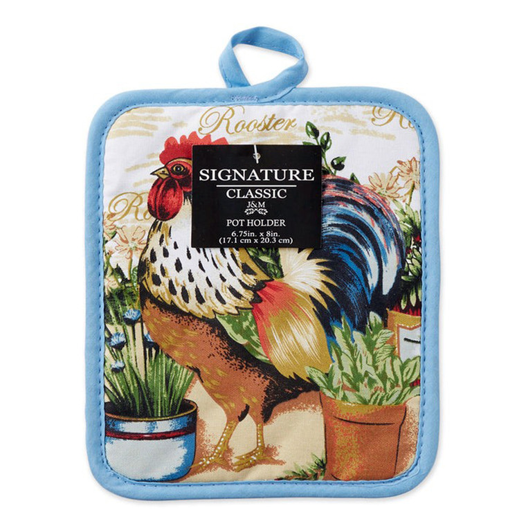 J&M Home Fashions Potholder Coffee Time 6.75x8 Inch, 1 Ea