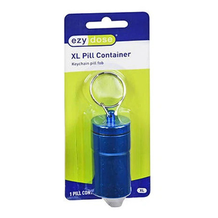 Ezy Dose Pill Container for Keychain, XL Size Assorted Colors, 1 Ea