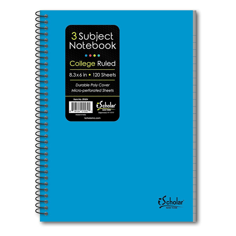 iScholar 3 Subject Notebook, 1 Ea