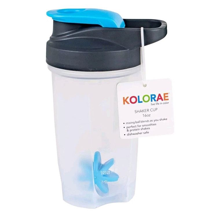 Kolorae Shaker Cup for Protein Drinks, 16 Oz