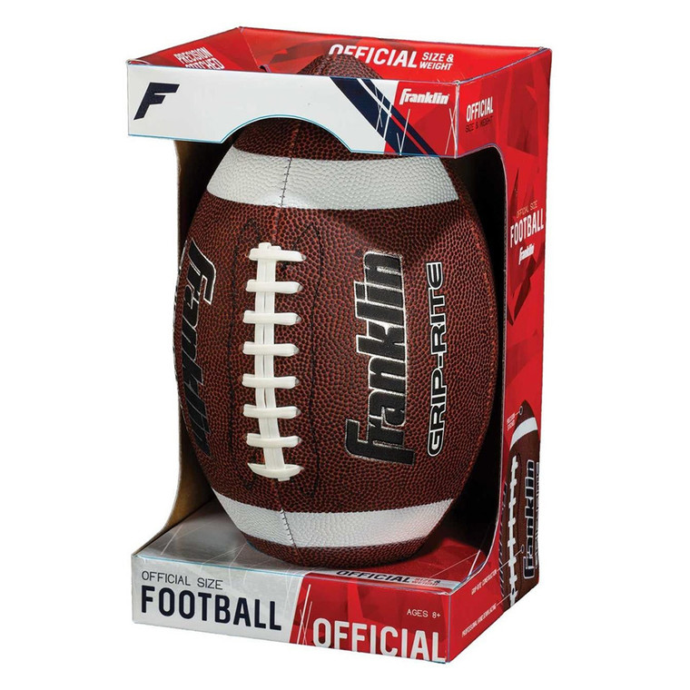 Franklin Sports Official Football for Kids and Adults, Grip-Rite Composite, 1 Ea