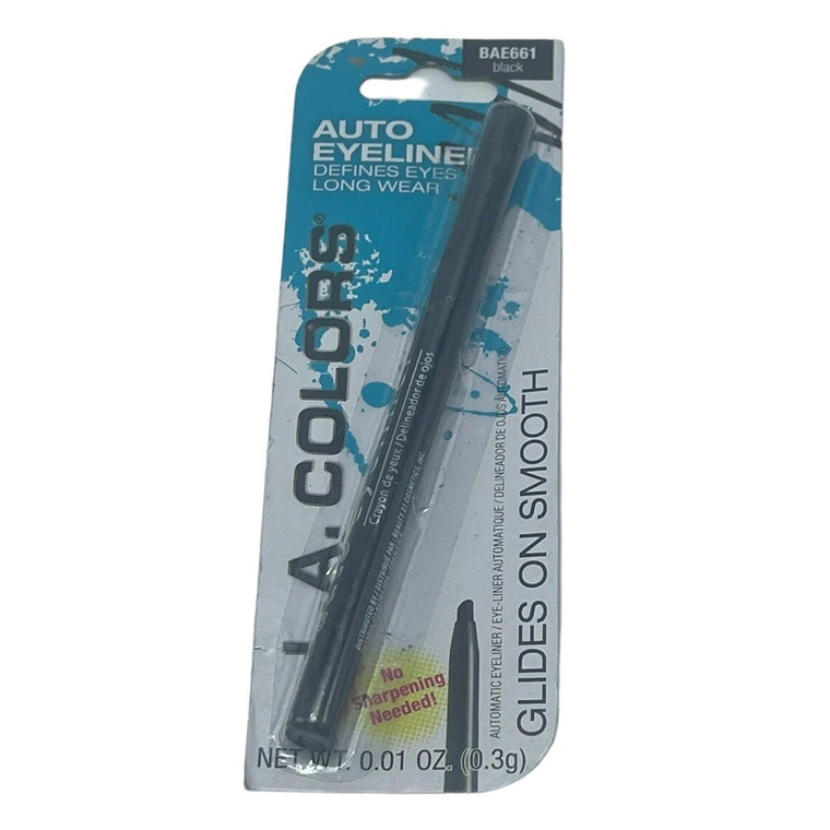 L.A. Colors Eyeliner Pencil Automatic Black for Smooth Glide Application, 1 Ea