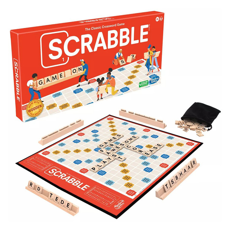 Hasbro Scrabble Original Crossword Board Game for Word Lovers, 1 Ea