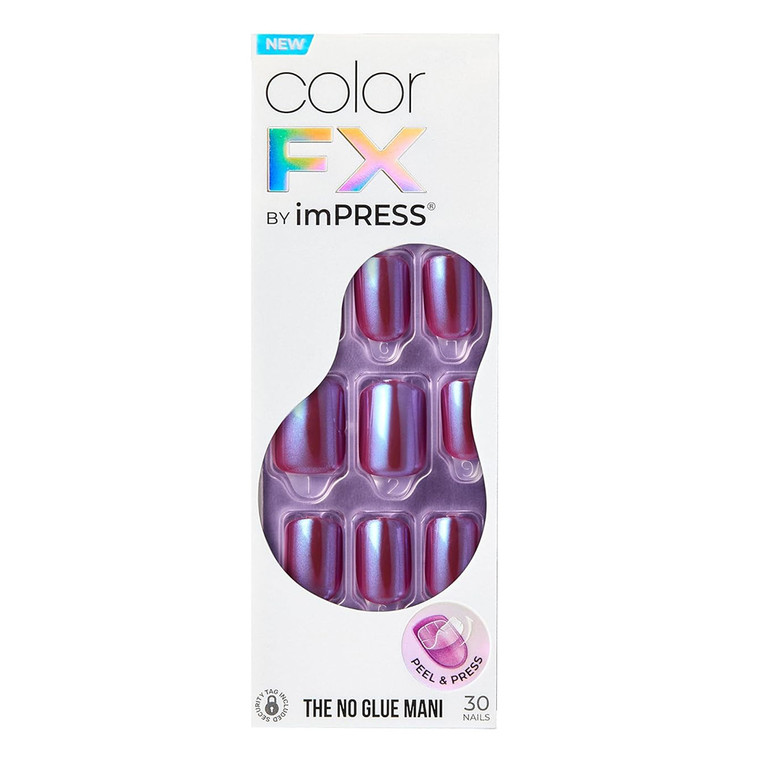 KISS imPRESS Color FX Press-On Nails for Eternal Style, Infinity, 30 Ea