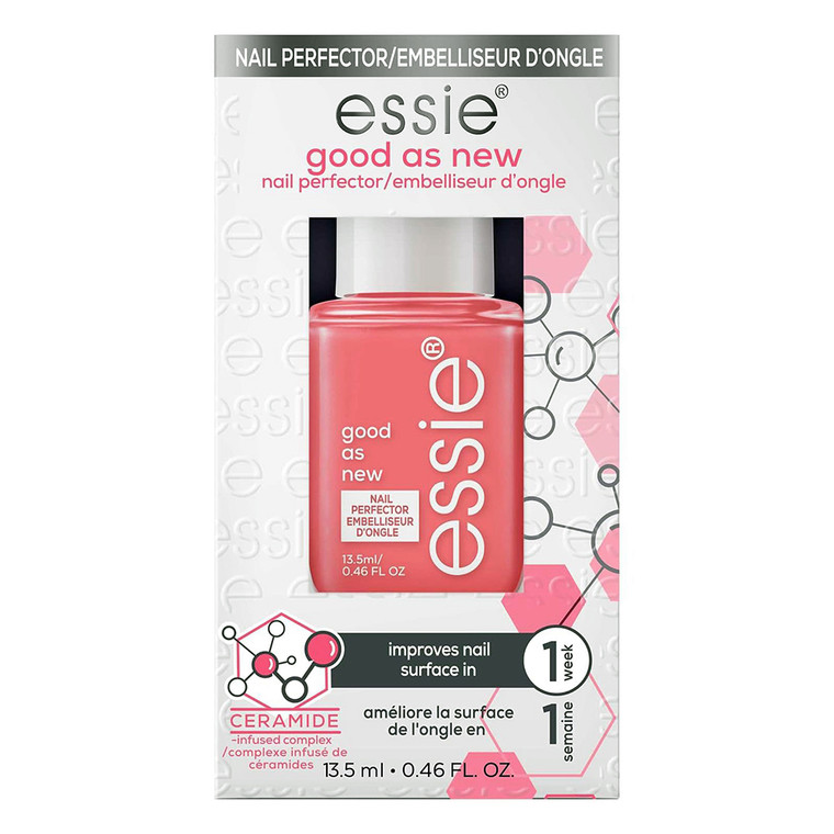 essie nail care ceramide-infused treatment vegan good as new nail perfector, 0.46 Oz