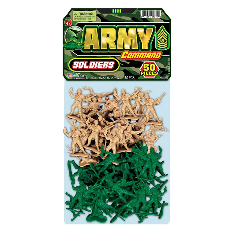 Ja-Ru Army Command Soldiers for Action Play, 1 Ea