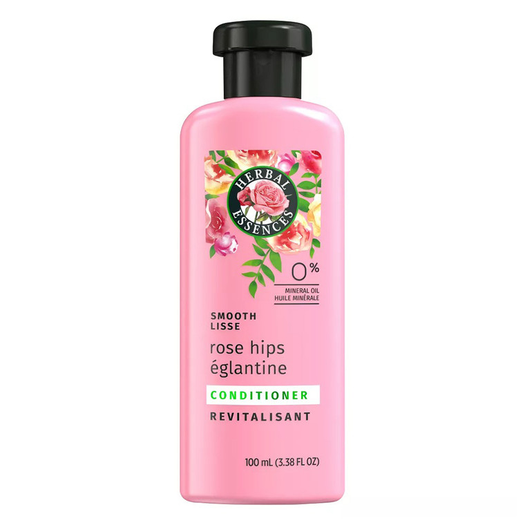 Herbal Essences Smooth Conditioner with Rose Hips & Jojoba, Travel Size 3.38 Oz