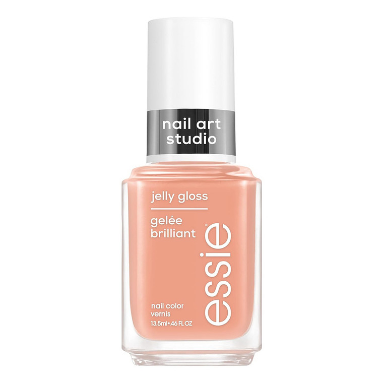 essie Nail Art Studio jelly gloss nail polish vegan sheer finish cheeky jelly, 0.46 Oz