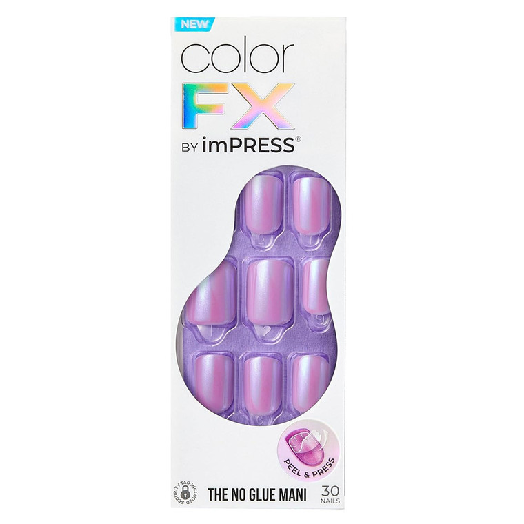 KISS imPRESS Color FX Press-On Nails for Magical Style, Wonder, 30 Ea