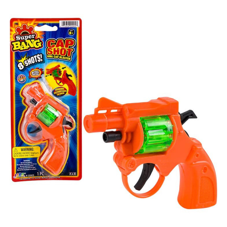 Ja-Ru Super Bang Cap Shot for Blaster Play 8-Shot Ring, 1 Ea
