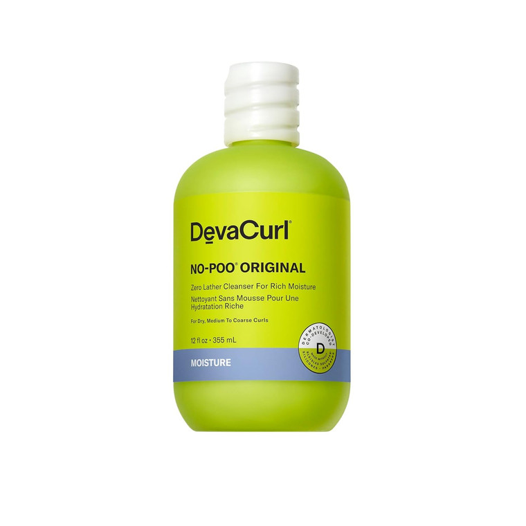 DevaCurl No-Poo Original Non-Lathering Cleanser for Rich Moisture 12oz