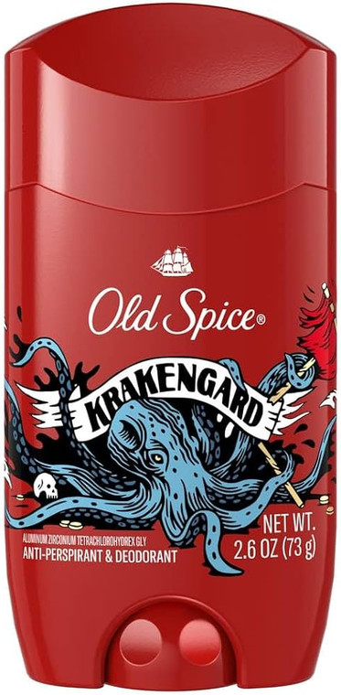 Old Spice Antiperspirant & Deodorant Wild Collection Krakengard 2.6 Oz