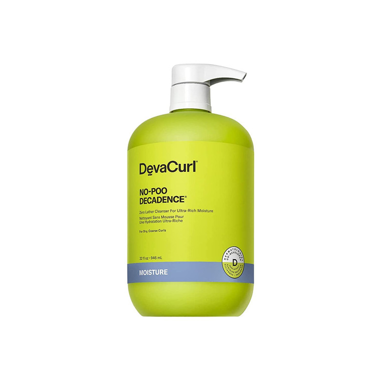DevaCurl No-Poo Decadence Non-Lathering Cleanser for Ultra-Rich Moisture 32oz