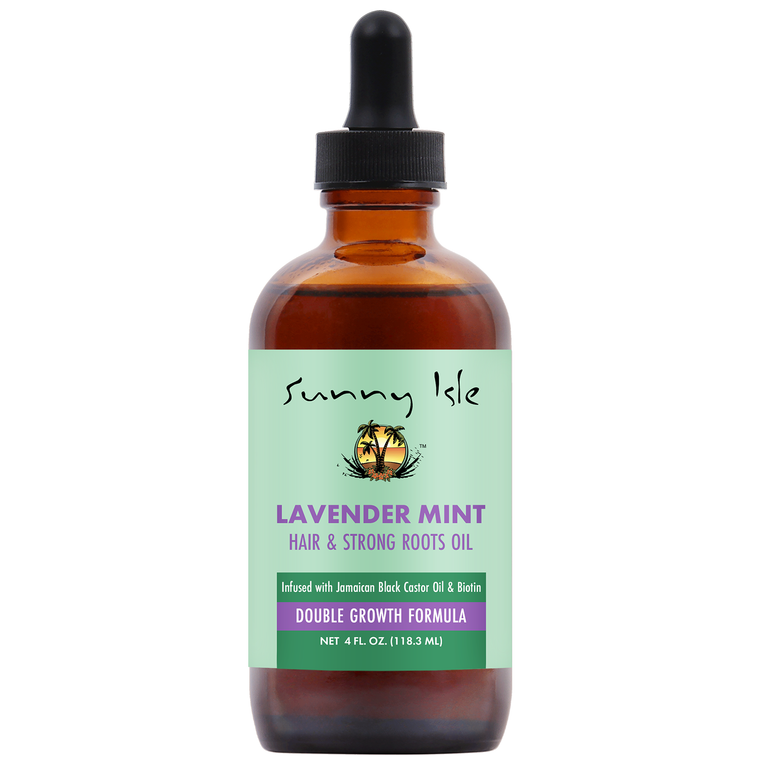 Sunny Isle Lavender Mint Hair and Strong Roots Oil 4oz