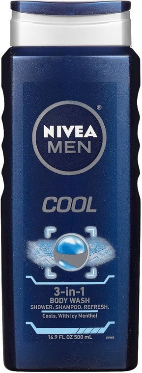 NIVEA FOR MEN Maximum Hydration 3-in-1 Body Wash, 16.9 oz by Nivea Men