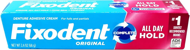 Fixodent Denture Adhesive Cream, Original, 2.4 oz