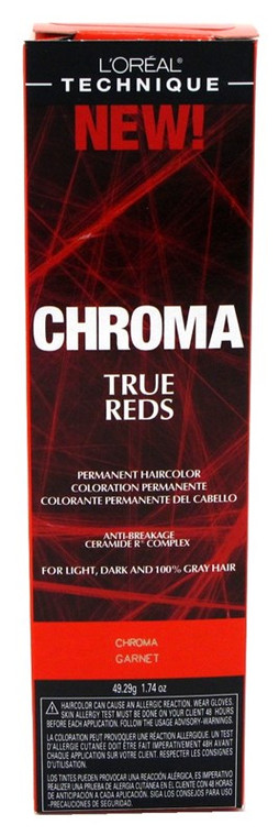 Loreal Chroma True Reds Hair Color - Garnet 1.74Oz