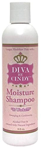 DIVA BY CINDY Sulfate Free Moisture Shampoo 8 oz