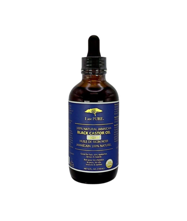 I Am Pure 100% Natural Jamaican Black Castor Oil Light 4oz