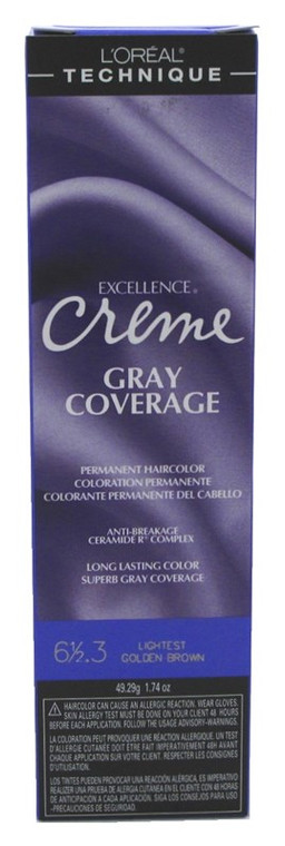 Loreal Excel Creme Color #6.53 Lghtest Gldn Brwn 1.74Oz