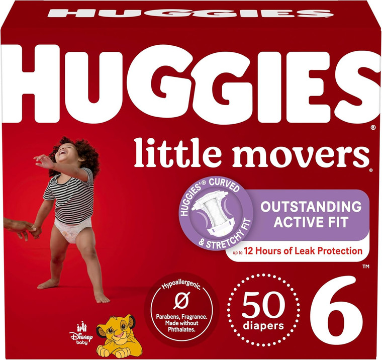 Huggies Little Movers, Size 6, 50 Count
