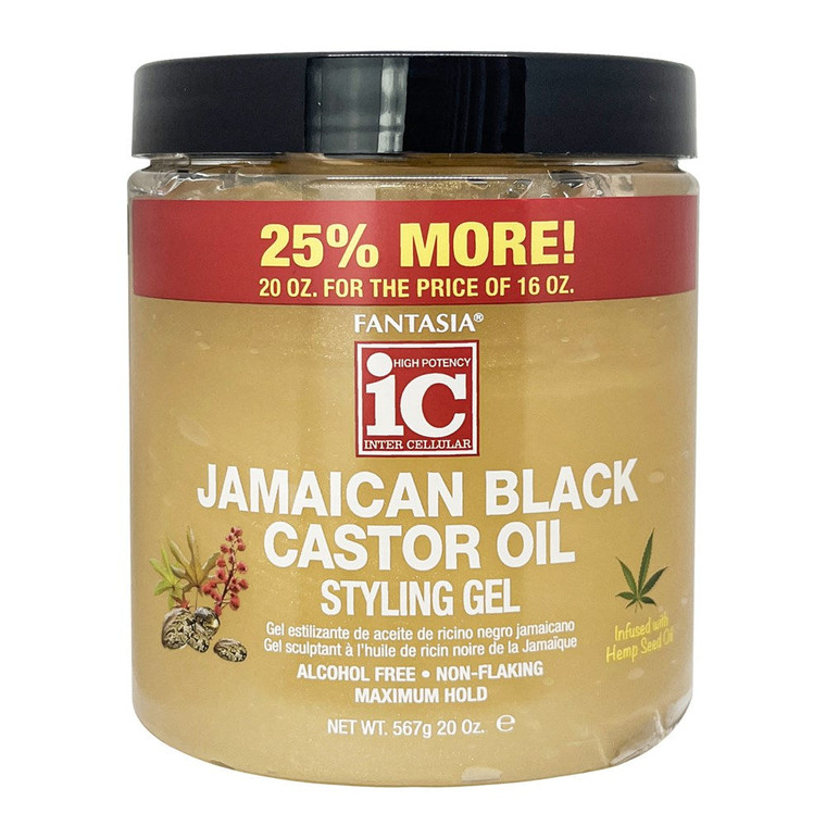 FANTASIA IC Jamaican Black Castor Oil Styling Gel 20oz