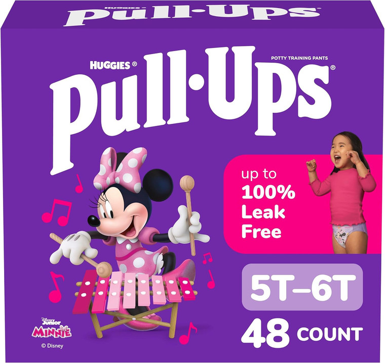Huggies Pull-Ups Girls (5T-6T), 48 Count
