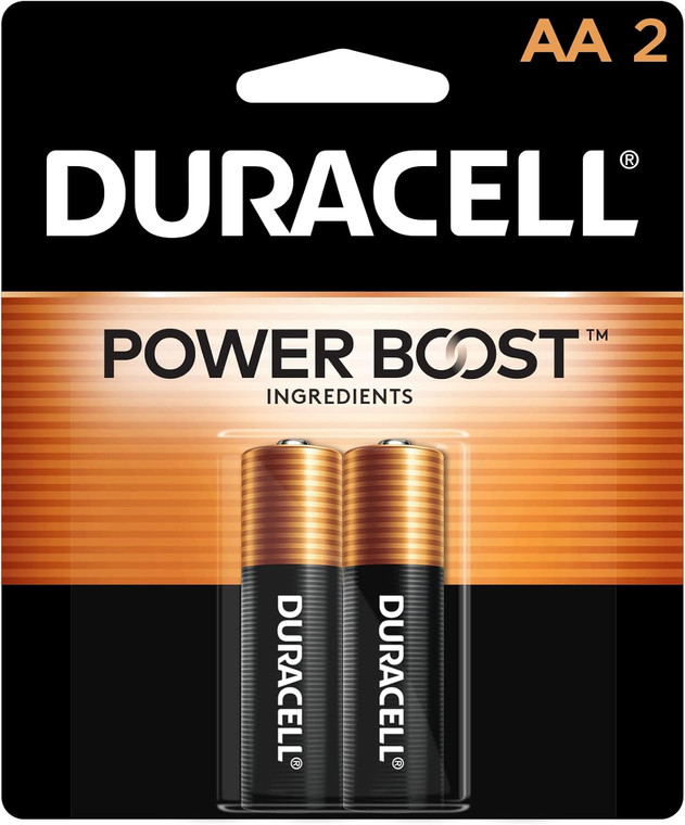 Duracell AA Batteries, 2 Count