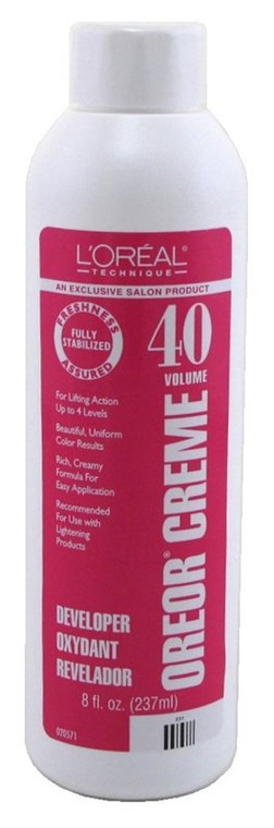 Loreal Oreor Creme 40 Volume Developer 8Oz