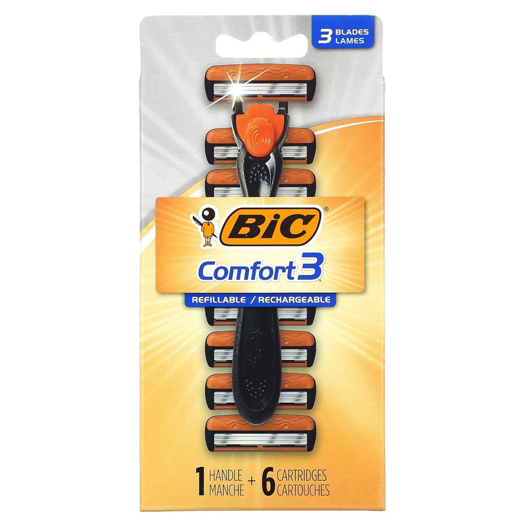 BIC Hybrid, 1 Handle, 6 Blade System