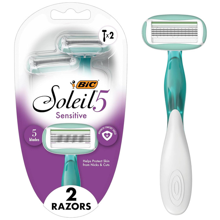 Bic Soleil Sensitive Advanced Disposable Razor, 2 Count