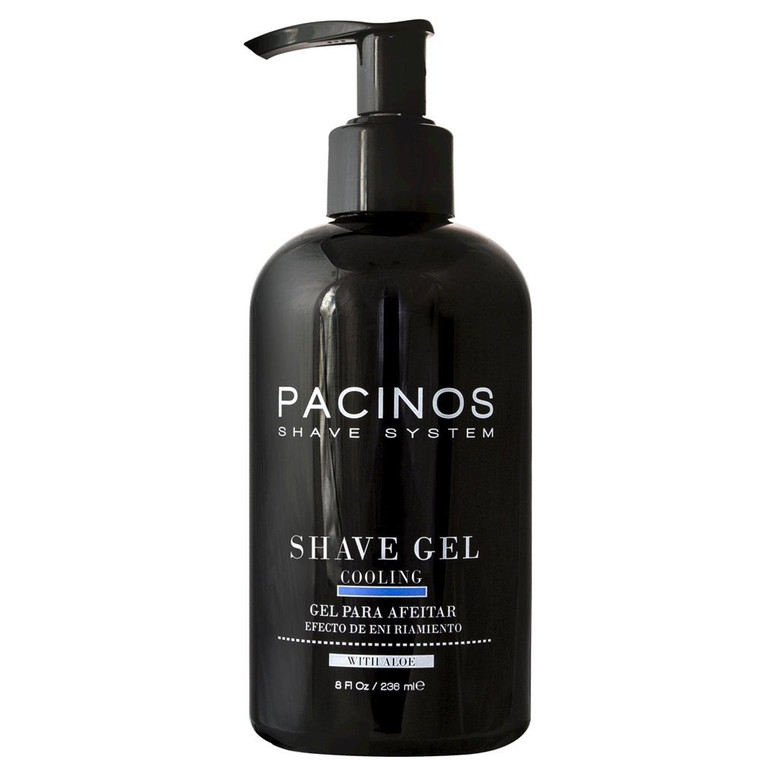 Pacinos Shave Gel Cooling Gel with Aloe Vera Moisturizing Mens Shaving Gel  8 Fl. Oz