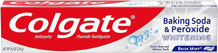 Colgate Baking Soda and Peroxide Whitening Bubbles Toothpaste, Brisk Mint, 8 Oz