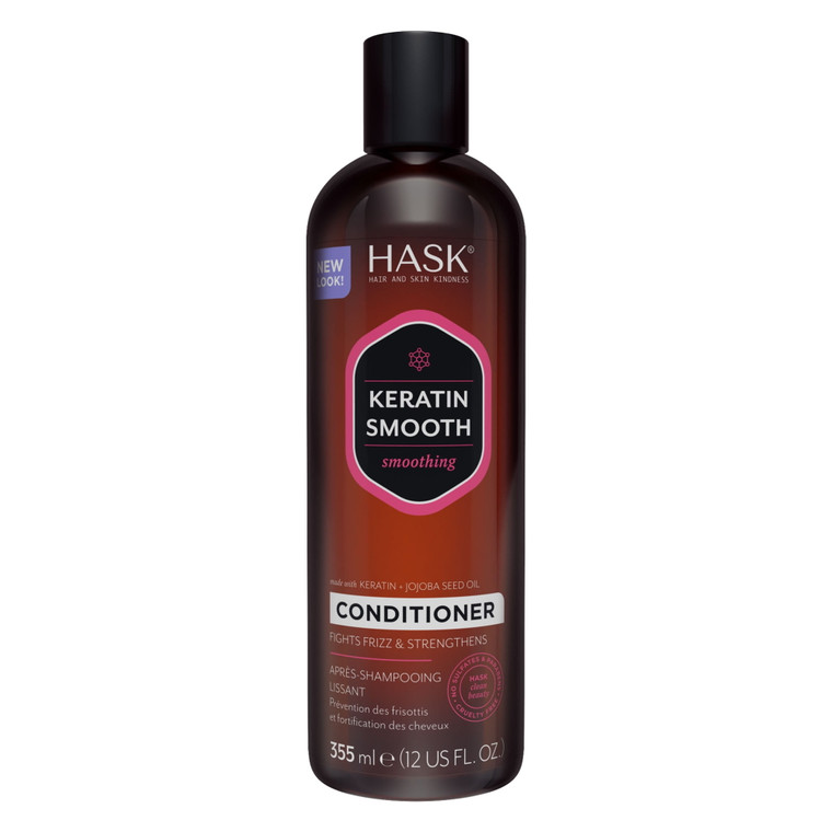 Hask Keratin Smoothing Conditioner, 12 fl oz