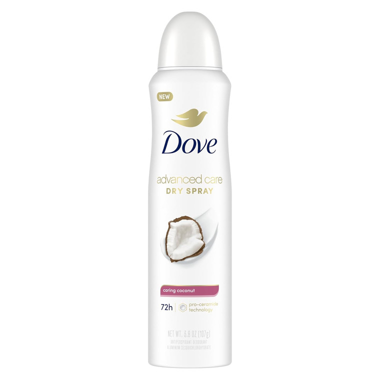 Dove Advanced Care Antiperspirant Deodorant Dry Spray Caring Coconut 3.8oz