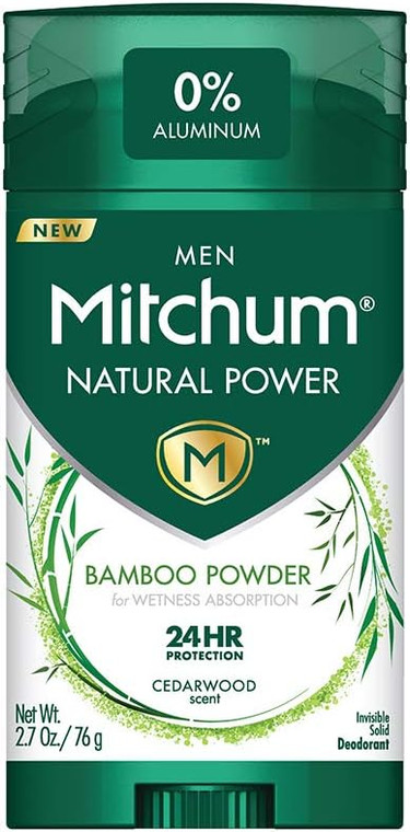 Mitchum Men Natural Power Cedarwood scent 2.7 oz