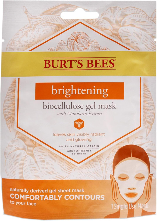 Burts Bees Brightening Biocellulose Gel Face Mask