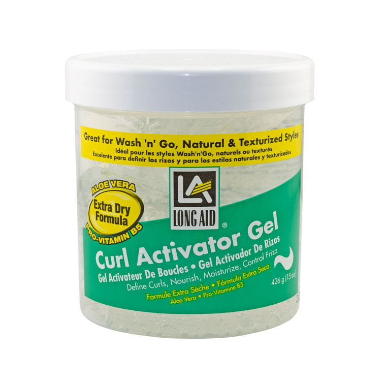 Long Aid Curl Activator Hair Styling Gel Extra Hold, 15oz