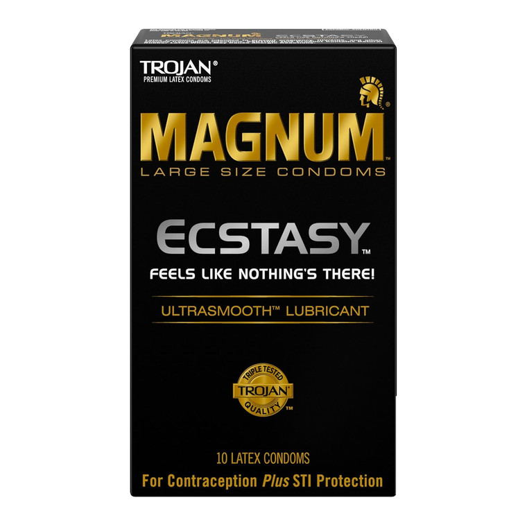 Trojan Magnum Ecstasy  Lubricant,10-count