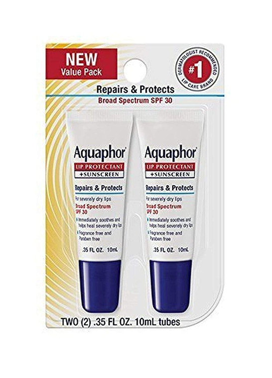 Aquaphor Lip Repair & Protect Tube Dual Pack, 0.35 Oz