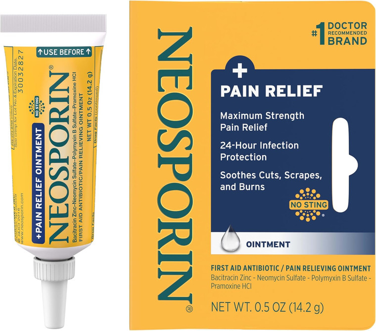 Neosporin Pain Relief Dual Action Ointment,0.5oz