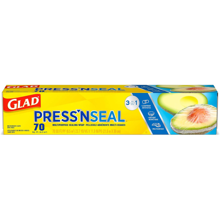 Glad Press n Seal Food Wrap, 70 sq.ft