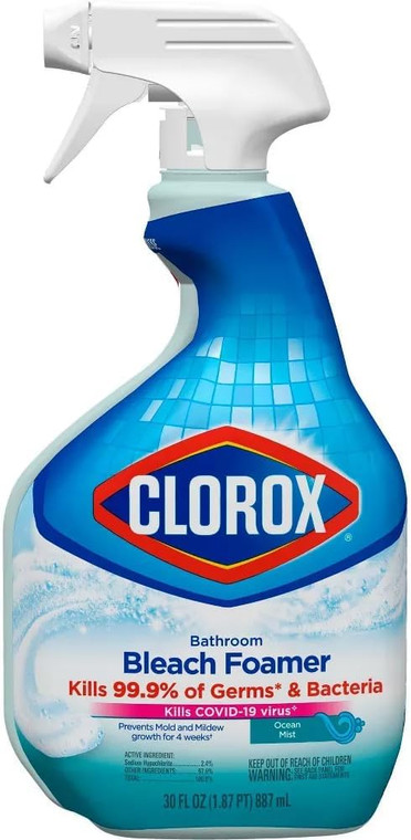 Clorox Bleach Foamer Bathroom Cleaner, 30oz