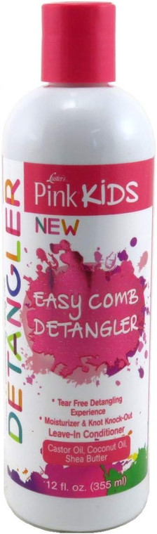 Luster's Lusters Pink Kids Detangler Easy Comb, 12 OZ