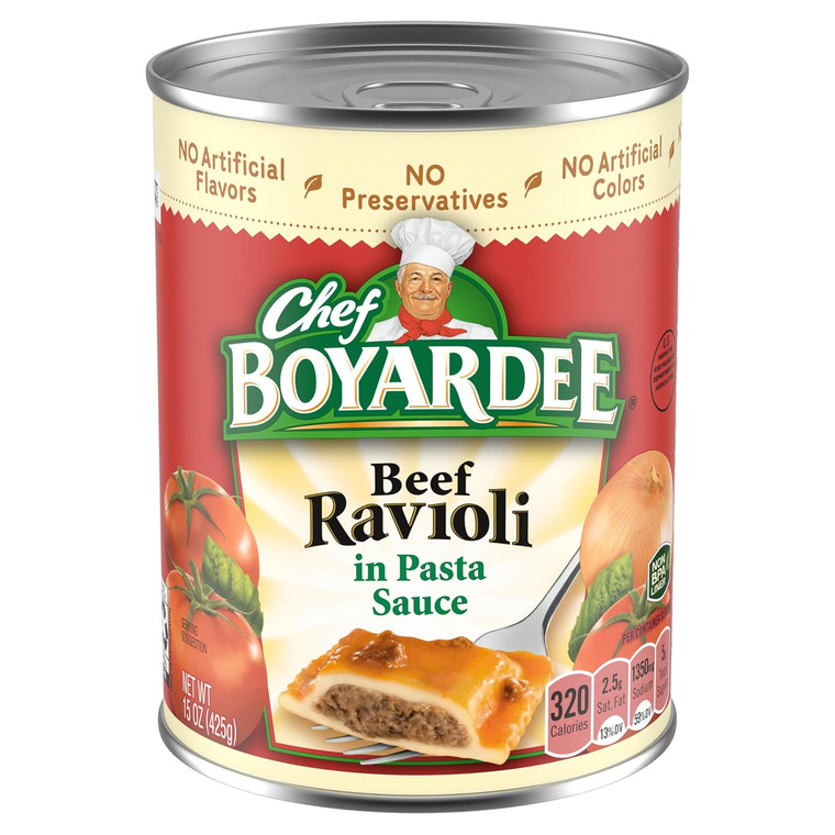 Chef Boyardee Beef Ravioli, 15oz