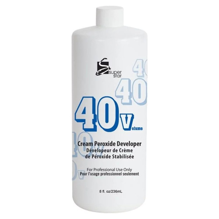 Super Star Cream Peroxide Developer 40 V, 8 oz