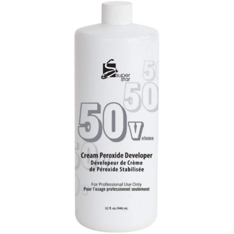 Super Star Cream Peroxide Developer 50V, 32 oz