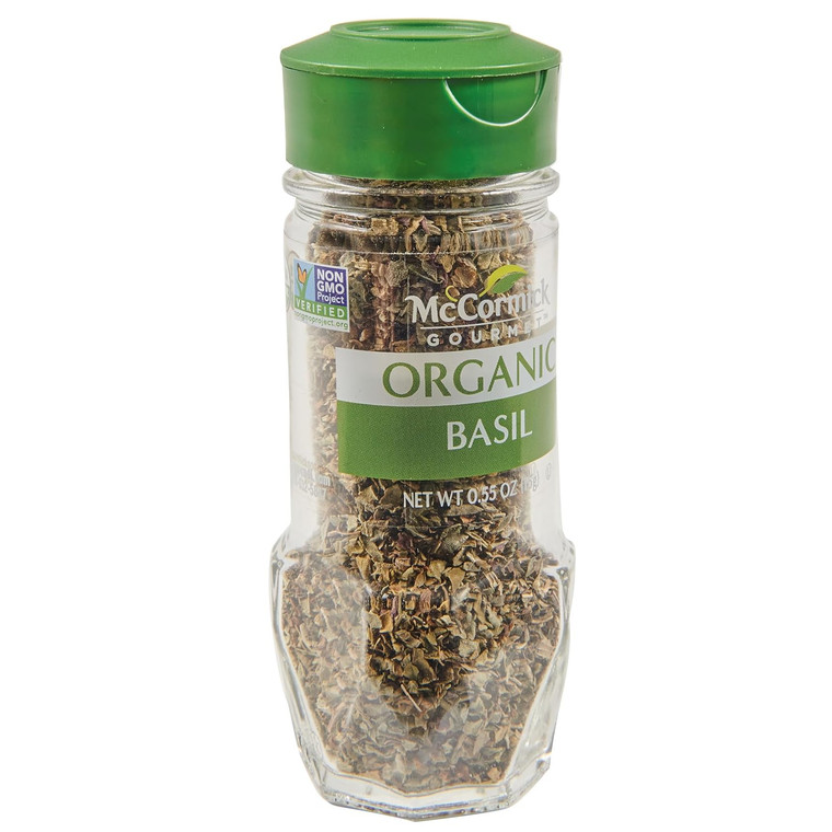 McCormick Gourmet Organic Basil, 0.55oz