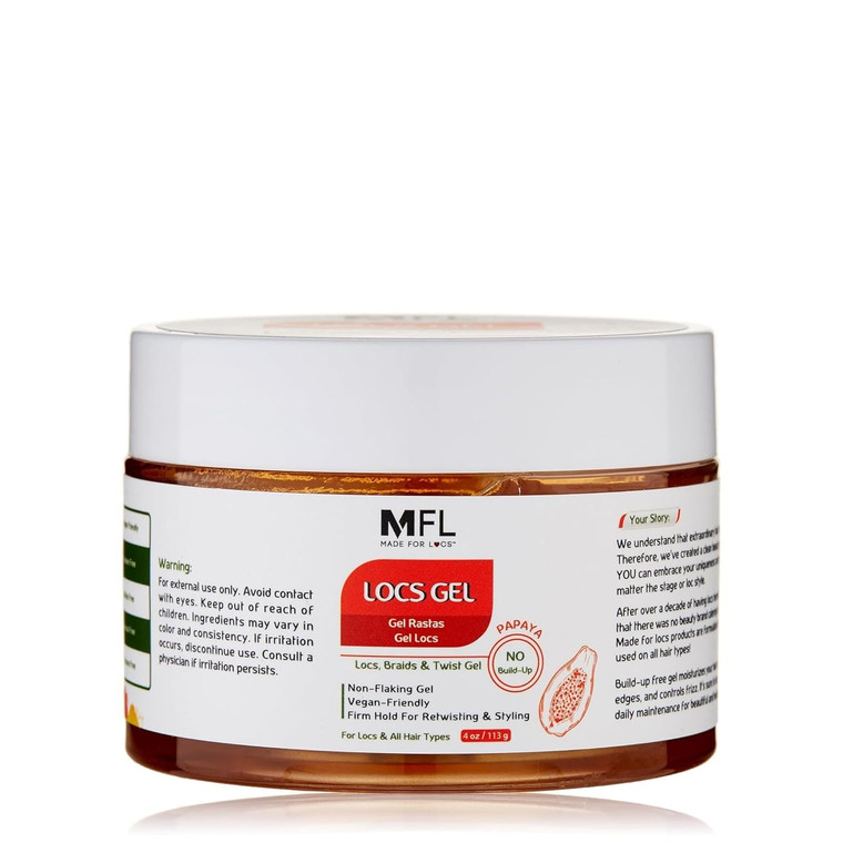 Made For Locs Retwisting Firm Hold Styling Pomade Gel, 4 oz